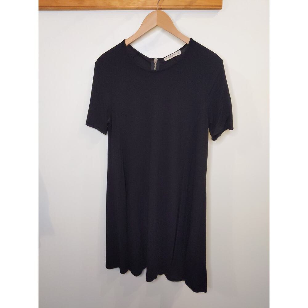Abercrombie & Fitch Womens S Black T-Shirt Dress Mini Length Short Sleeve Spring